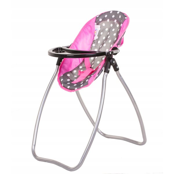 Doris 2-in-1-Puppenhochstuhl mit Schaukel und Futtertablett