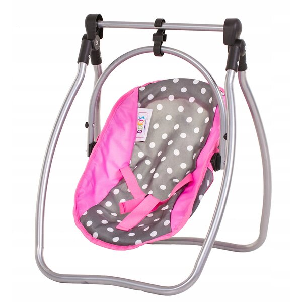 Doris 2-in-1-Puppenhochstuhl mit Schaukel und Futtertablett