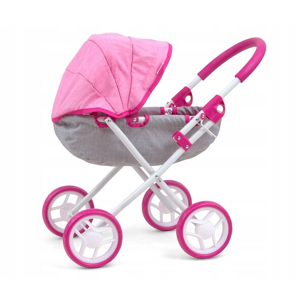Milly Mally Dori Prestige Pink – Kinderwagen für Puppen bis 40 cm