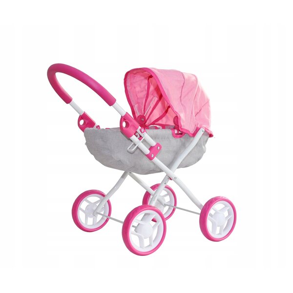 Milly Mally Dori Prestige Pink – Kinderwagen für Puppen bis 40 cm