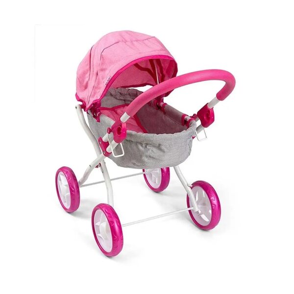Milly Mally Dori Prestige Pink – Kinderwagen für Puppen bis 40 cm