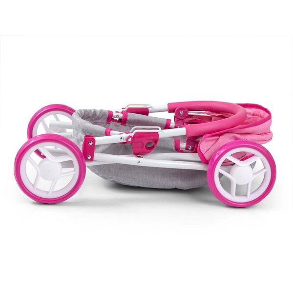 Milly Mally Dori Prestige Pink – Kinderwagen für Puppen bis 40 cm