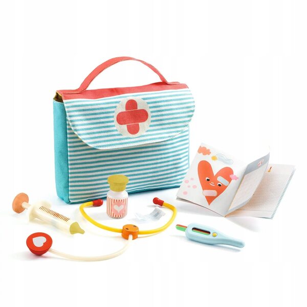Koffer mit Arztzubehör Pomea Djeco-Kollektion – medizinisches Set für Kinder