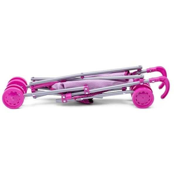 Passeggino per bambole Woodyland Pink Unicorn, pieghevole, 3+
