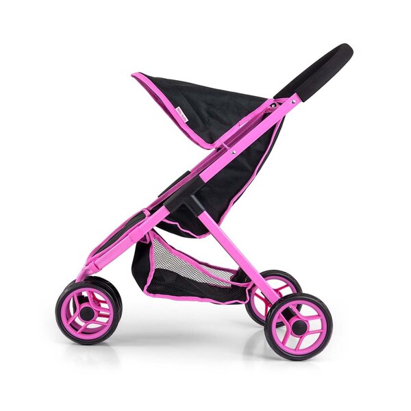 Milly Mally Susie Prestige Schwarzer Puppenwagen mit Klappstruktur