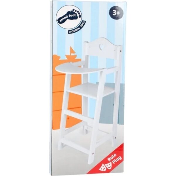 Holzfütterungsstuhl für Small Foot-Puppen: elegant und sicher
