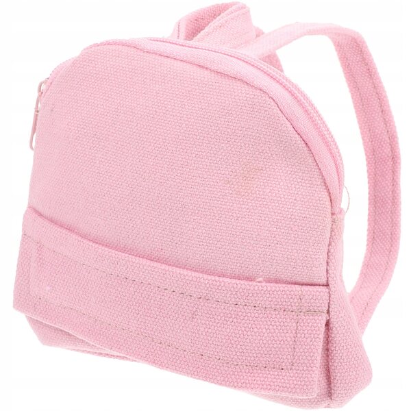 Mini-Rucksack für 18-Zoll-Puppen aus rosa Stoff, modisches Accessoire zum Spielen