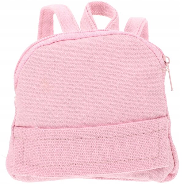 Mini-Rucksack für 18-Zoll-Puppen aus rosa Stoff, modisches Accessoire zum Spielen