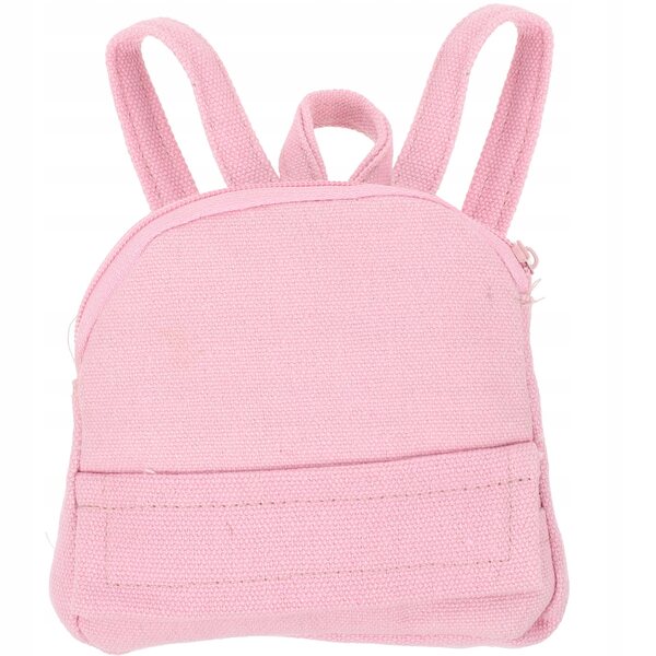 Mini-Rucksack für 18-Zoll-Puppen aus rosa Stoff, modisches Accessoire zum Spielen
