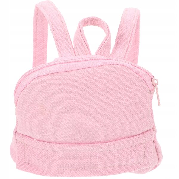 Mini-Rucksack für 18-Zoll-Puppen aus rosa Stoff, modisches Accessoire zum Spielen