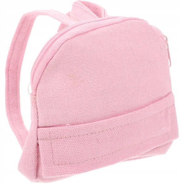 Mini-Rucksack für 18-Zoll-Puppen aus rosa Stoff, modisches Accessoire zum Spielen