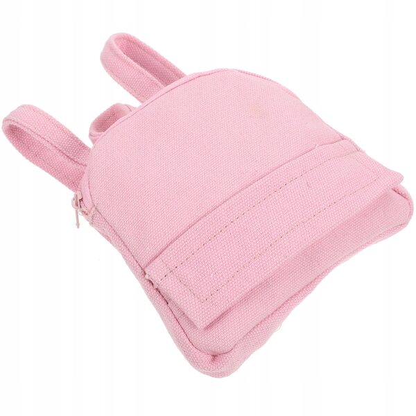 Mini-Rucksack für 18-Zoll-Puppen aus rosa Stoff, modisches Accessoire zum Spielen