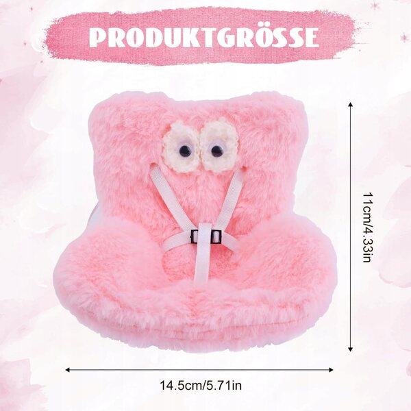 Fotelik für Labuba-Puppen mit weichem Fellkissen, 10–17 cm Augen