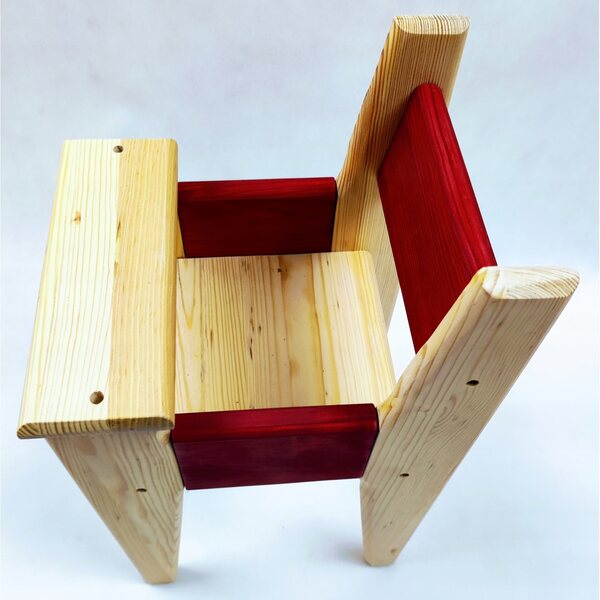 Hochstuhl aus Holz zum Füttern von 48-cm-Puppen – solide und sicher für Kinder