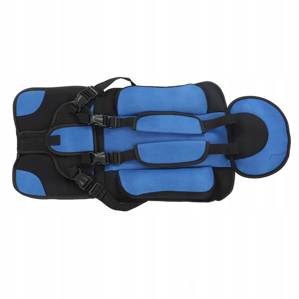 Seggiolino per bambini pieghevole e portatile con cinghie regolabili e morbida imbottitura