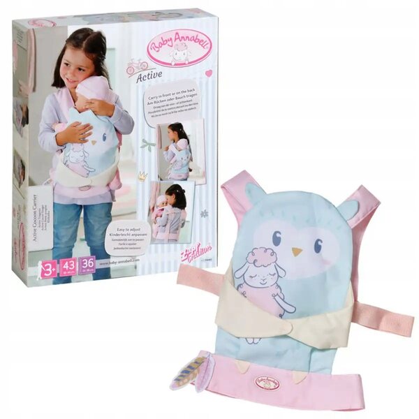 Baby Annabell 710463 – Verstellbare Trage für Puppen bis 43 cm