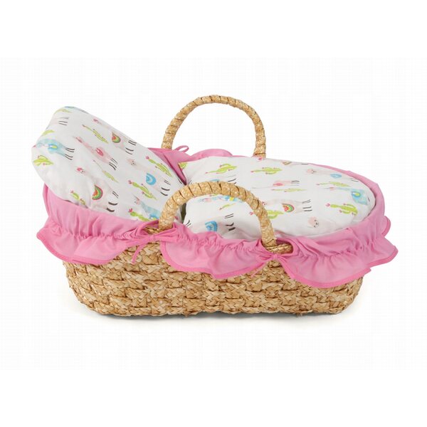 Bayer Chic Puppenständer, 45 cm, mit rosa Rüschen