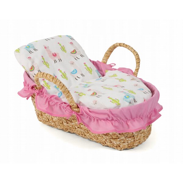 Bayer Chic Puppenständer, 45 cm, mit rosa Rüschen