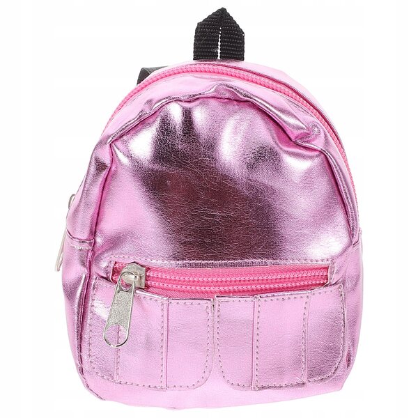 Mini zaino rosa per bambole decorativo e pratico - accessorio versatile e carino