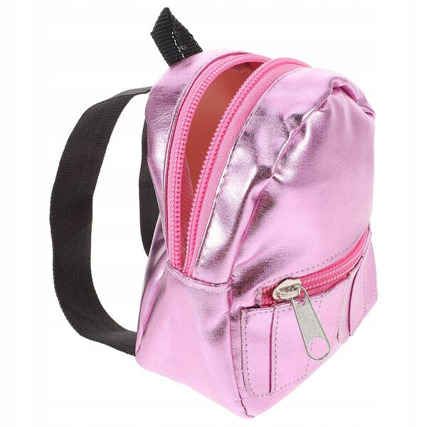 Mini zaino rosa per bambole decorativo e pratico - accessorio versatile e carino