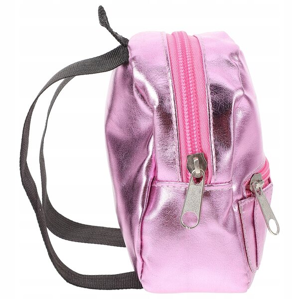 Mini zaino rosa per bambole decorativo e pratico - accessorio versatile e carino