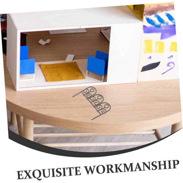 Miniaturzaun für Puppenhäuser und Mikrolandschaften aus Eisen, 2 Stück