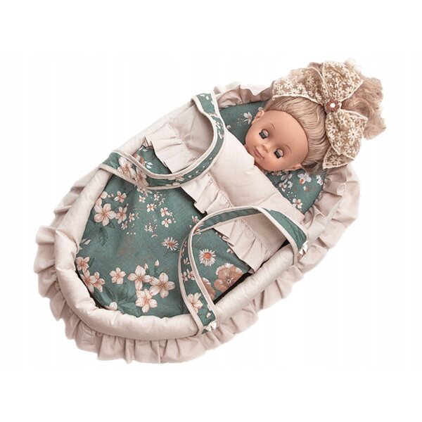 50 cm großer Puppenständer mit Bettwäsche – ein Geschenk für Mädchen