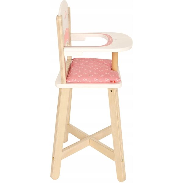 Hape E3600 Hochstuhl – Mini-Holzstuhl für Puppen, sicher und einfach zu montieren