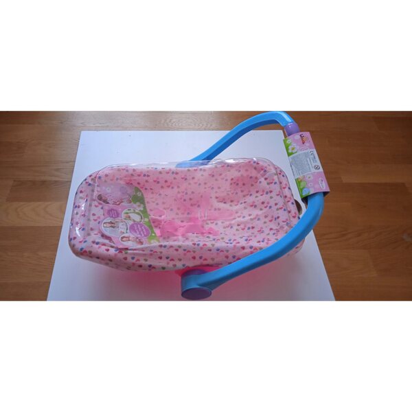 Babytrage, Wiegensitz für PIR 1202-Puppen, rosa Farbe mit praktischem Griff