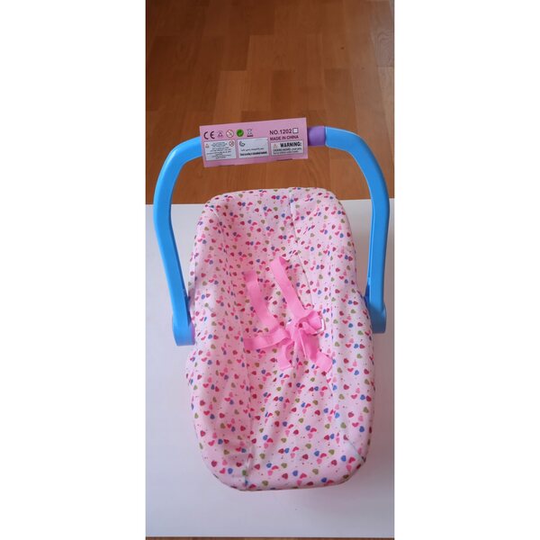 Babytrage, Wiegensitz für PIR 1202-Puppen, rosa Farbe mit praktischem Griff