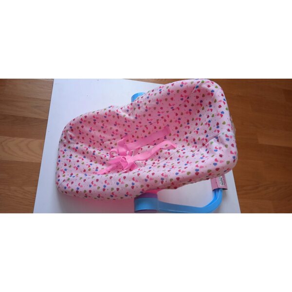 Babytrage, Wiegensitz für PIR 1202-Puppen, rosa Farbe mit praktischem Griff