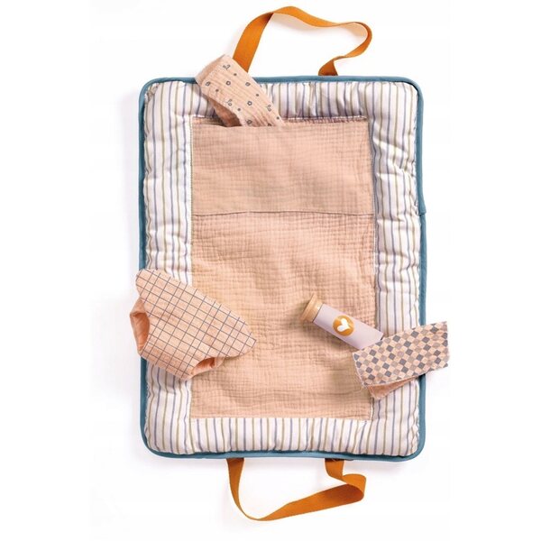 Wickelrucksack für Pomea Djeco 2+ Puppen – weiche und tragbare Matte