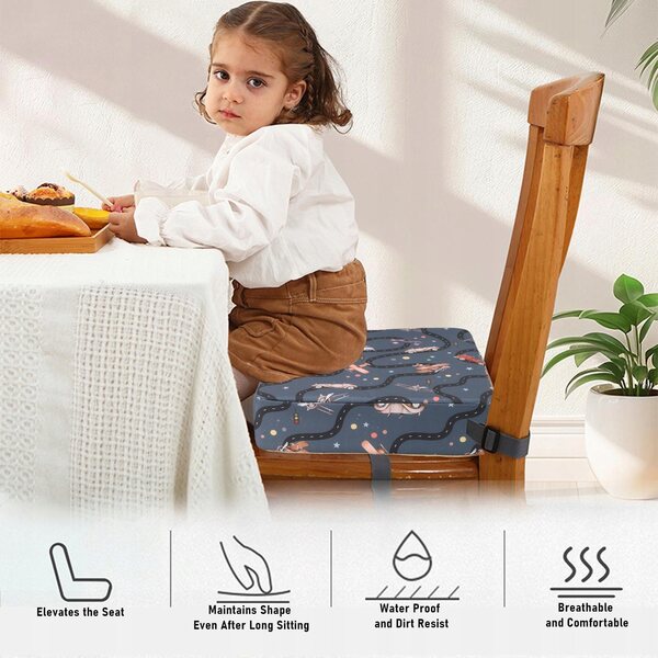 Kindersitzkissen für Küchenstühle mit rutschfester Oberfläche