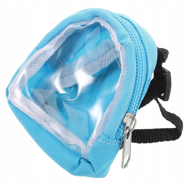 Rucksack für 1/6 Puppen mit transparentem PVC-Fenster, blau, leicht und bequem