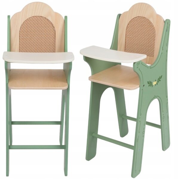 Sedia in legno vintage per bambole Classic World, eco-friendly, 3+ anni