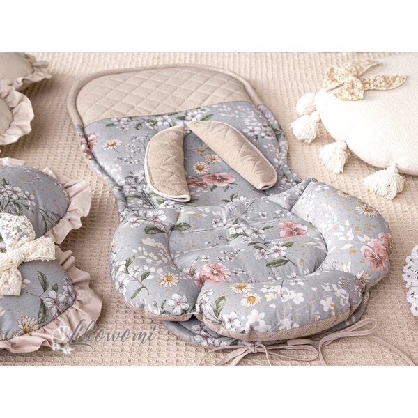 Marsupio per bambole 45cm con biancheria e copertina in cotone certificato OEKO-TEX