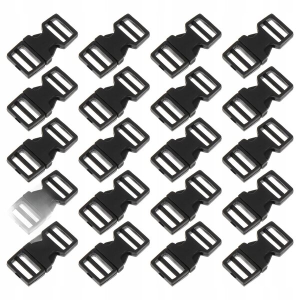 Mini clip in plastica nera 20 pezzi per cucito e accessori moda