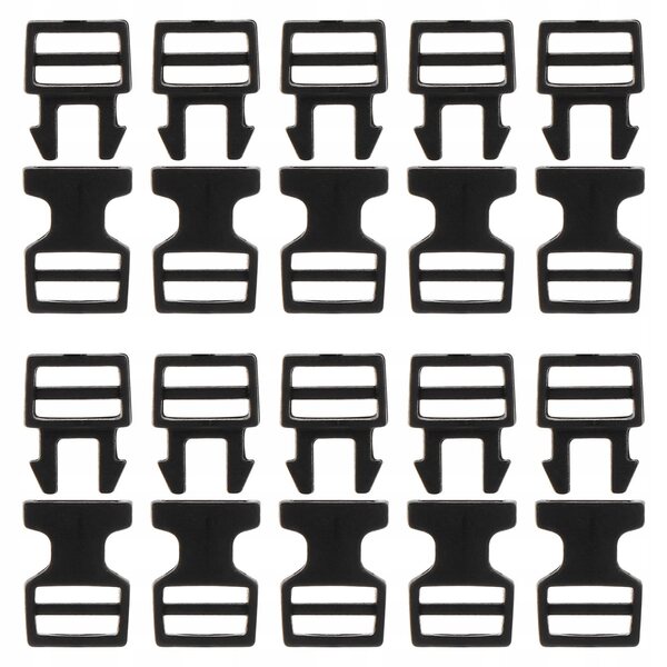 Mini clip in plastica nera 20 pezzi per cucito e accessori moda