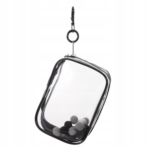 Transparente PVC-Tasche mit Doppelreißverschluss zum Organisieren von Puppen und Spielzeug