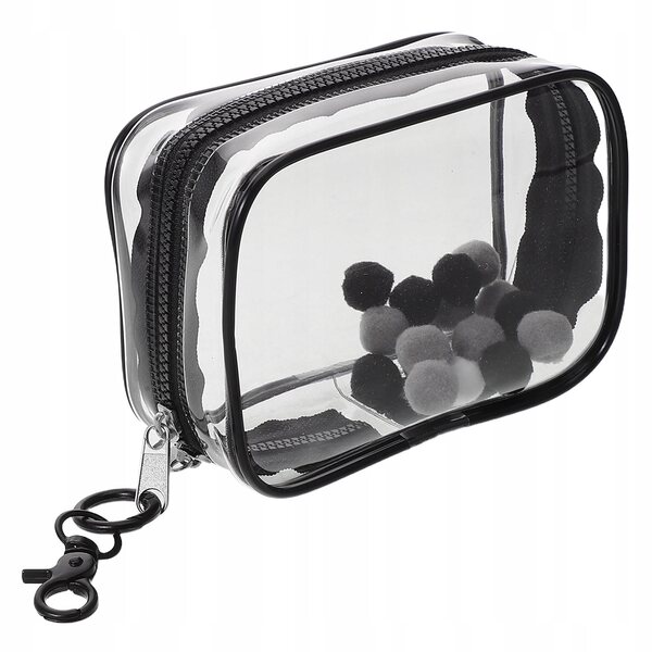 Transparente PVC-Tasche mit Doppelreißverschluss zum Organisieren von Puppen und Spielzeug