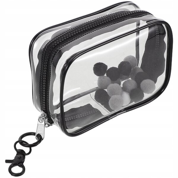 Transparente PVC-Tasche mit Doppelreißverschluss zum Organisieren von Puppen und Spielzeug