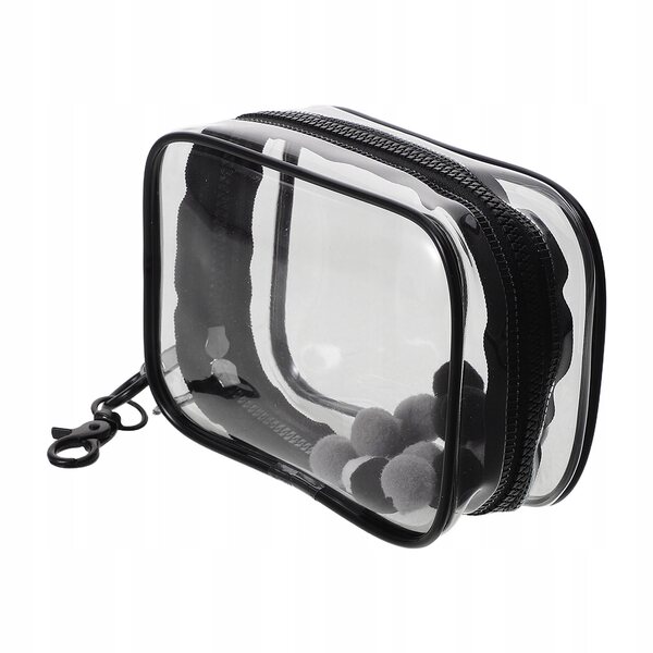 Transparente PVC-Tasche mit Doppelreißverschluss zum Organisieren von Puppen und Spielzeug