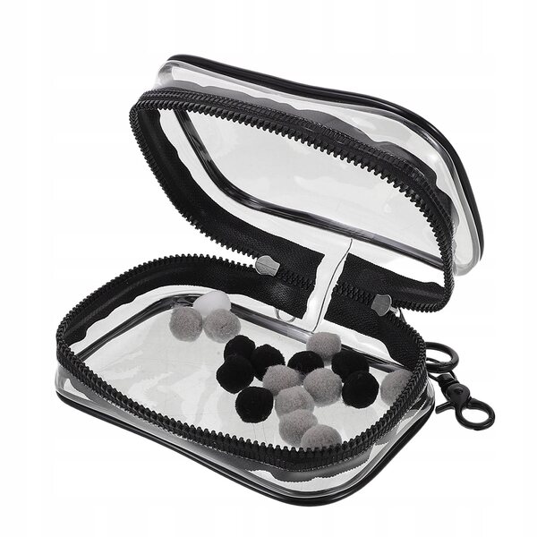 Transparente PVC-Tasche mit Doppelreißverschluss zum Organisieren von Puppen und Spielzeug
