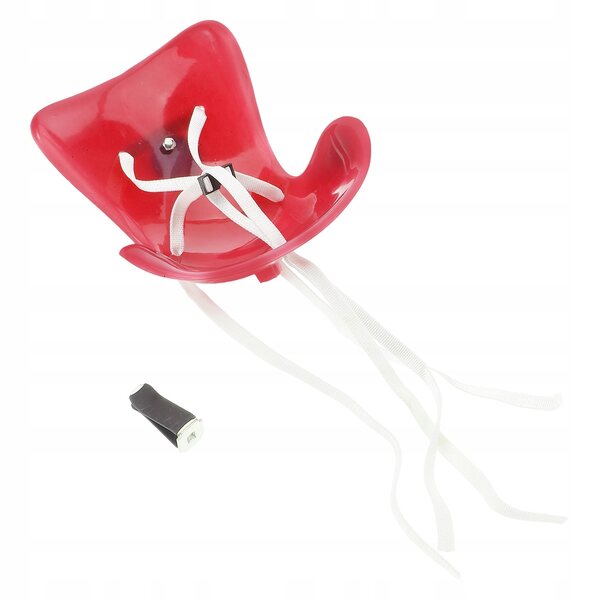 Mini sedile sicurezza rosso per bambole in plastica, per gioco e decorazione