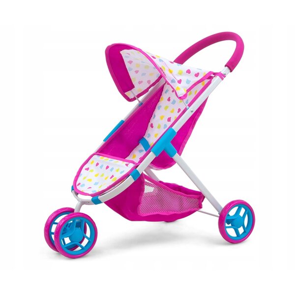Susie Candy Pink Milly Mally Puppenwagen aus waschbarem Polyester