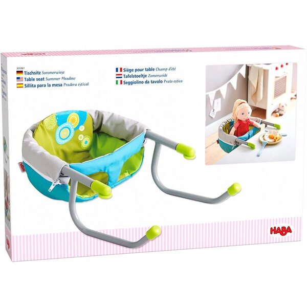 HABA Puppenzubehör 305981 Graue Babytrage für Kinder ab 3 Jahren