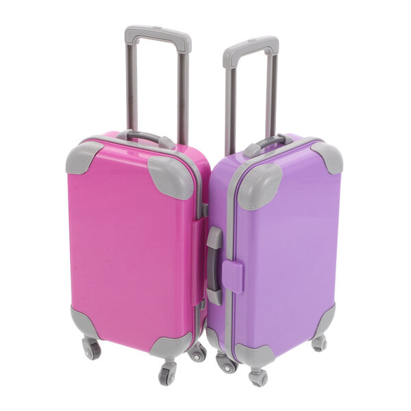 Set 2 Mini Valigie con Ruote per Bambole 18 Pollici - Gioco di Viaggio