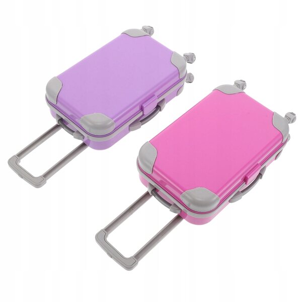 Set 2 Mini Valigie con Ruote per Bambole 18 Pollici - Gioco di Viaggio