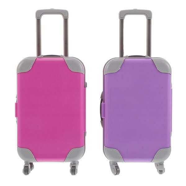Set 2 Mini Valigie con Ruote per Bambole 18 Pollici - Gioco di Viaggio