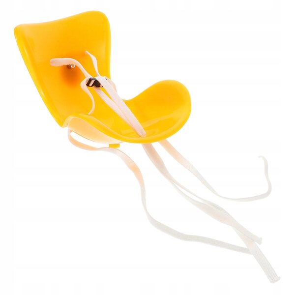 Widerstandsfähiges und dekoratives orangefarbenes Sicherheitsfotelik für Puppen 10,8 x 10 x 7,5 cm